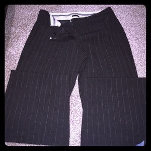 Dark grey pin stripped dress pants